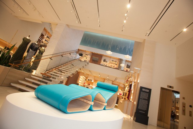 Inside Louis Vuitton's Miami Design District store.