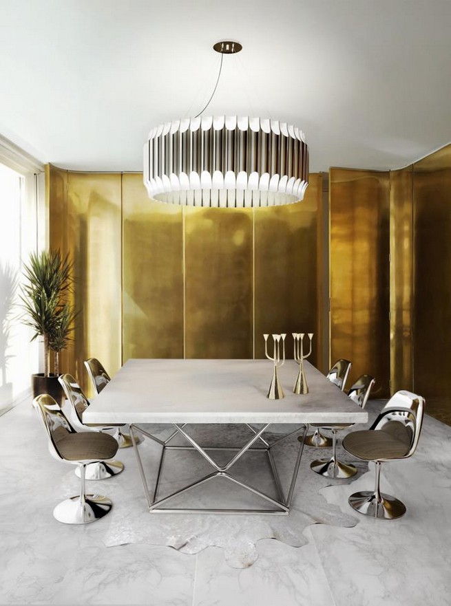 Contemporary Ceiling Lights For A Dining Living Room Miami Design District