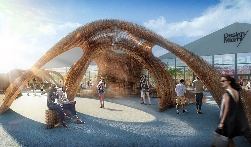 The Largest 3D Printed Structure Entrance celebrates Design Miami 2016