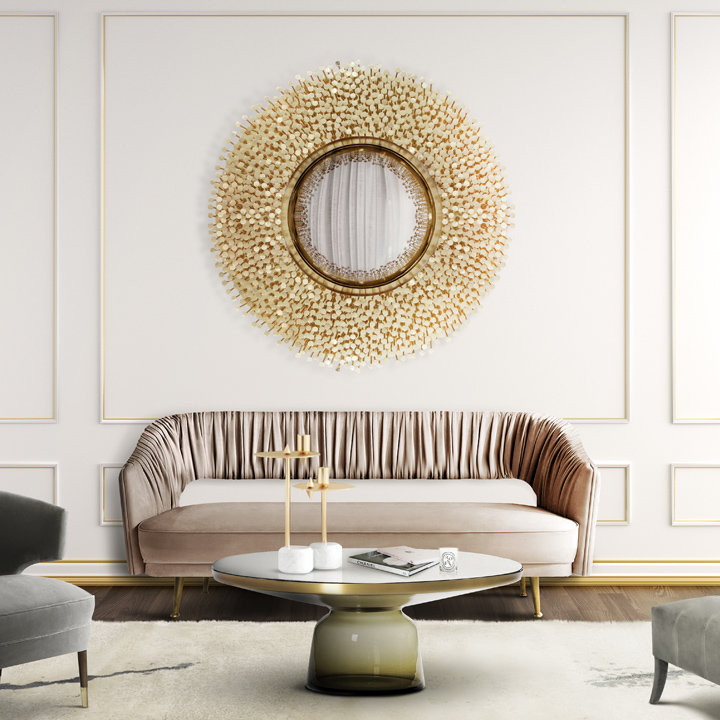 10 Shimmering Mirror Design for Living Room